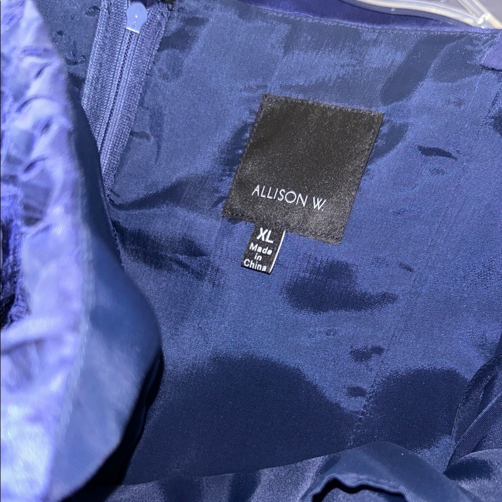Blue Silk Women's Long Skirt Suit - Picture 9 of 15